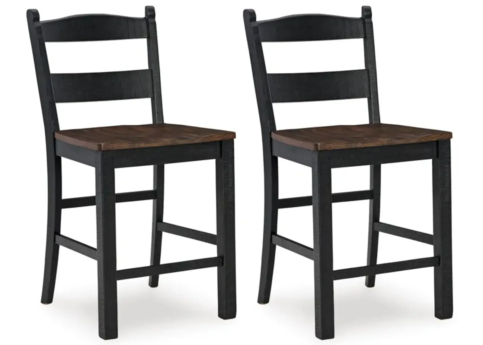 Valebeck Counter Height Bar Stool with Back (Set of 2)