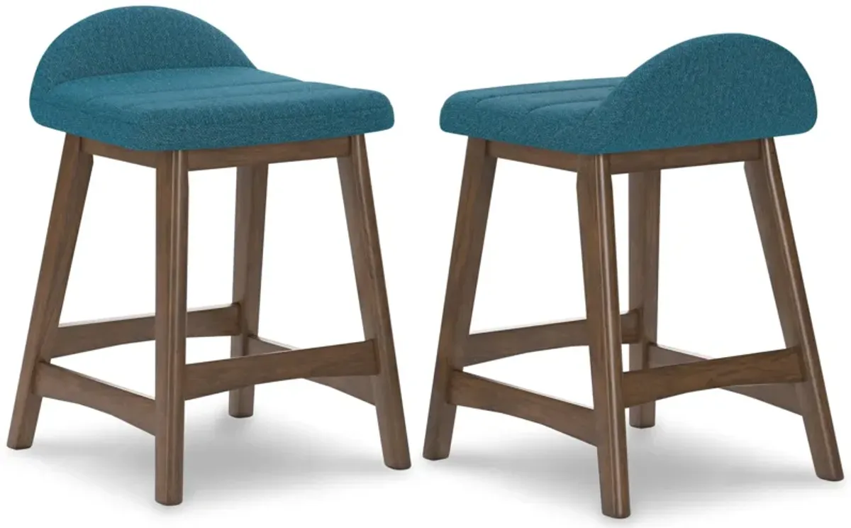 Lyncott Counter Height Bar Stool (Set of 2)