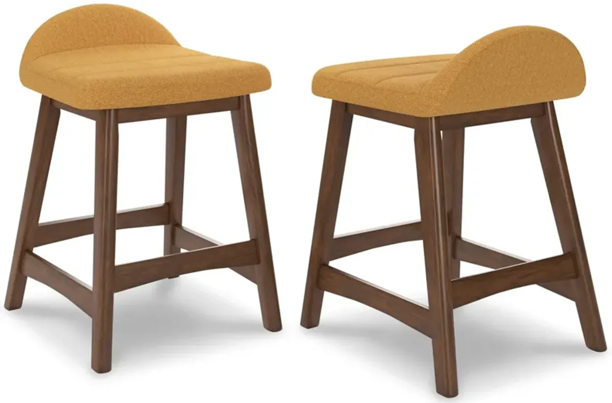 Lyncott Counter Height Bar Stool (Set of 2)