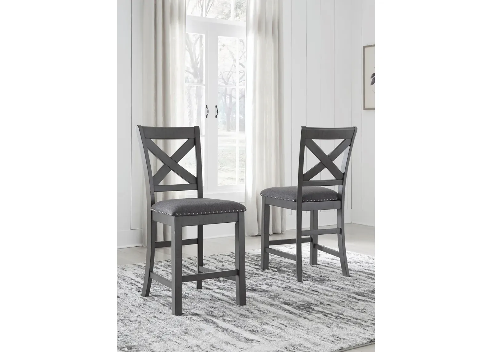 Myshanna Counter Height Bar Stool (Set of 2)