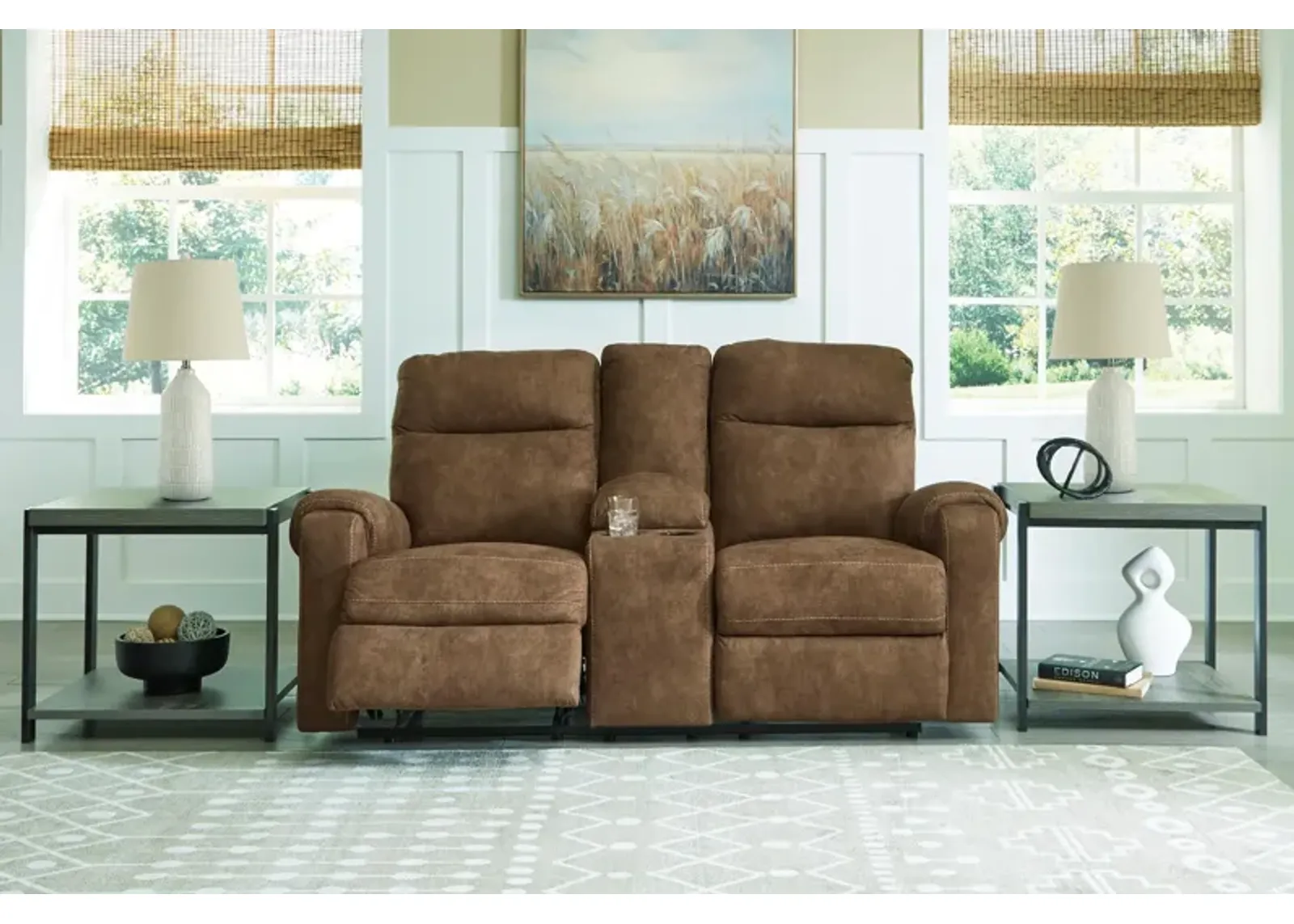 Edenwold Reclining Console Loveseat