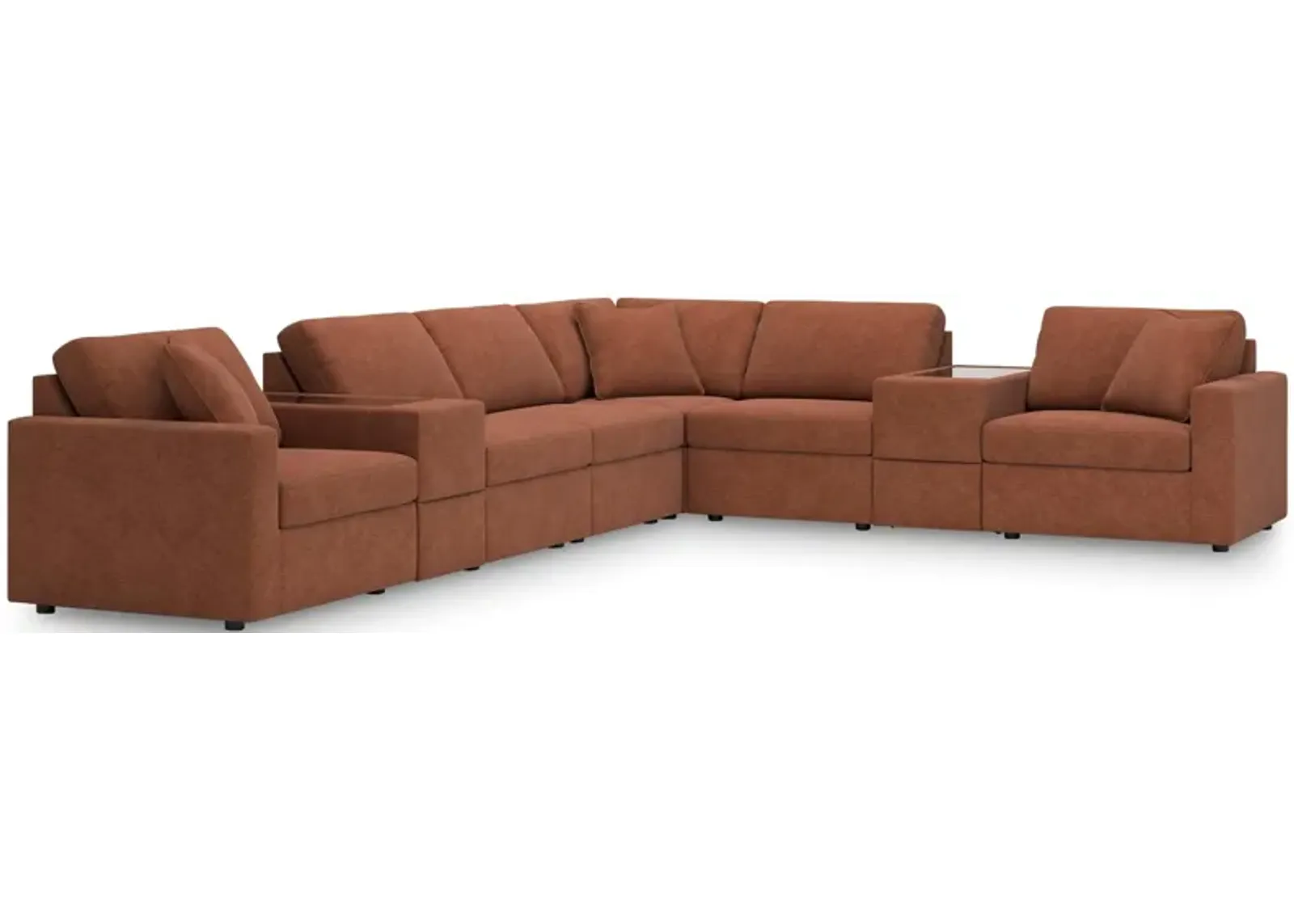 Modmax 8-Piece Sectional with Double Console