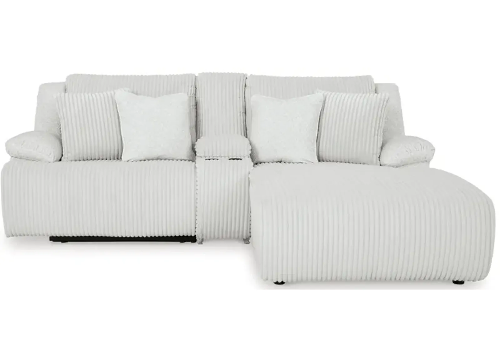 Top Tier Right Facing 3-Piece Reclining Sectional Sofa with Chaise