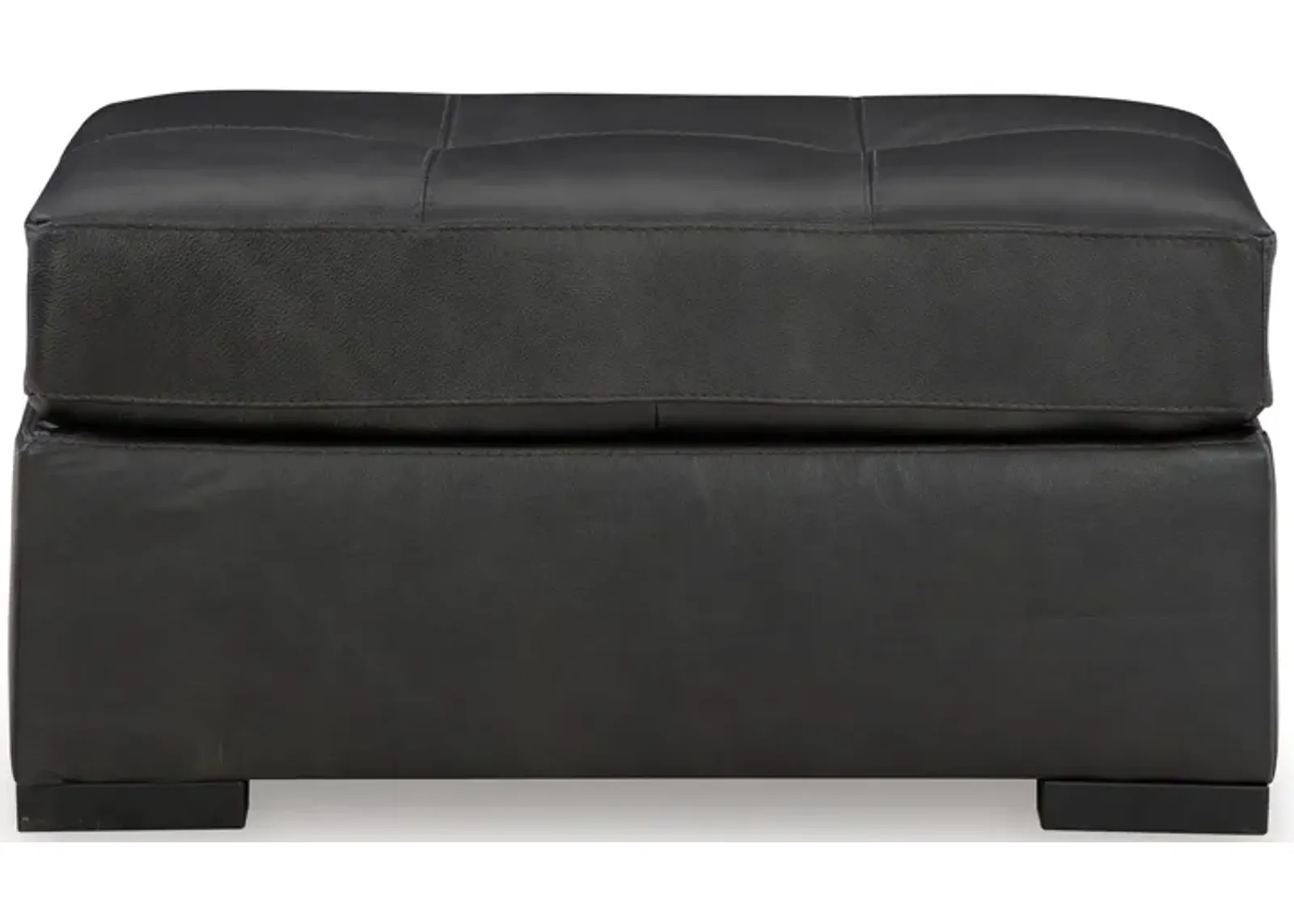 Brindley Pier Leather Oversized Accent Ottoman