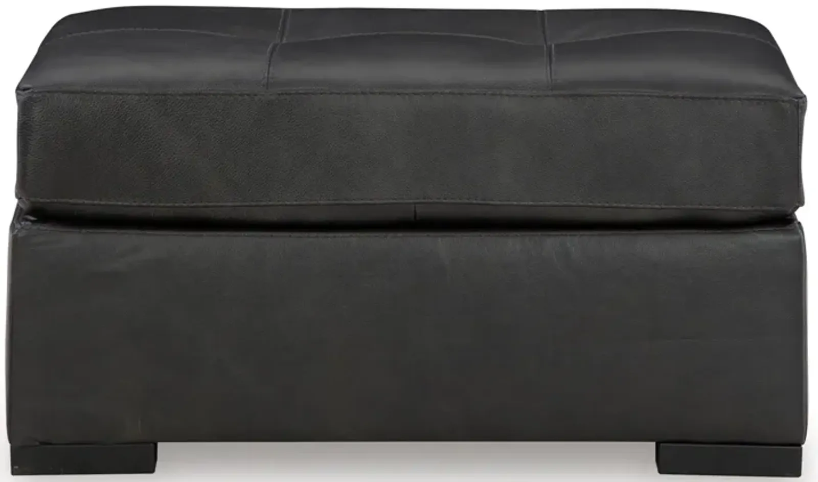 Brindley Pier Leather Oversized Accent Ottoman