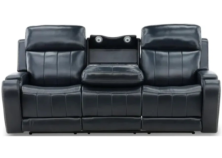 Hampton Leather Power Reclining Sofa