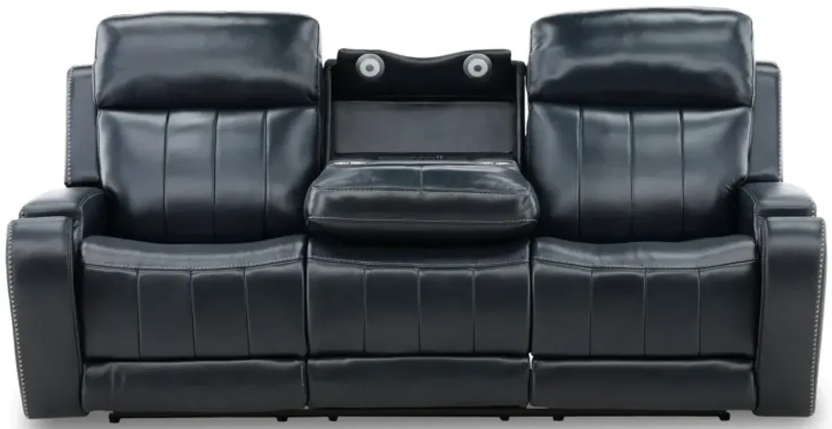 Hampton Leather Power Reclining Sofa