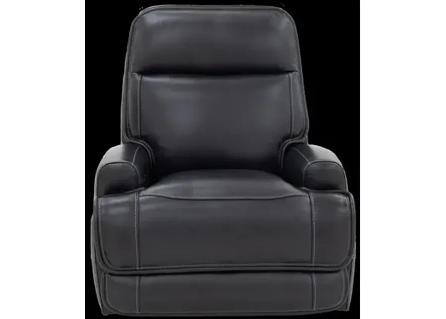 Maverick Leather Power Rocker Recliner