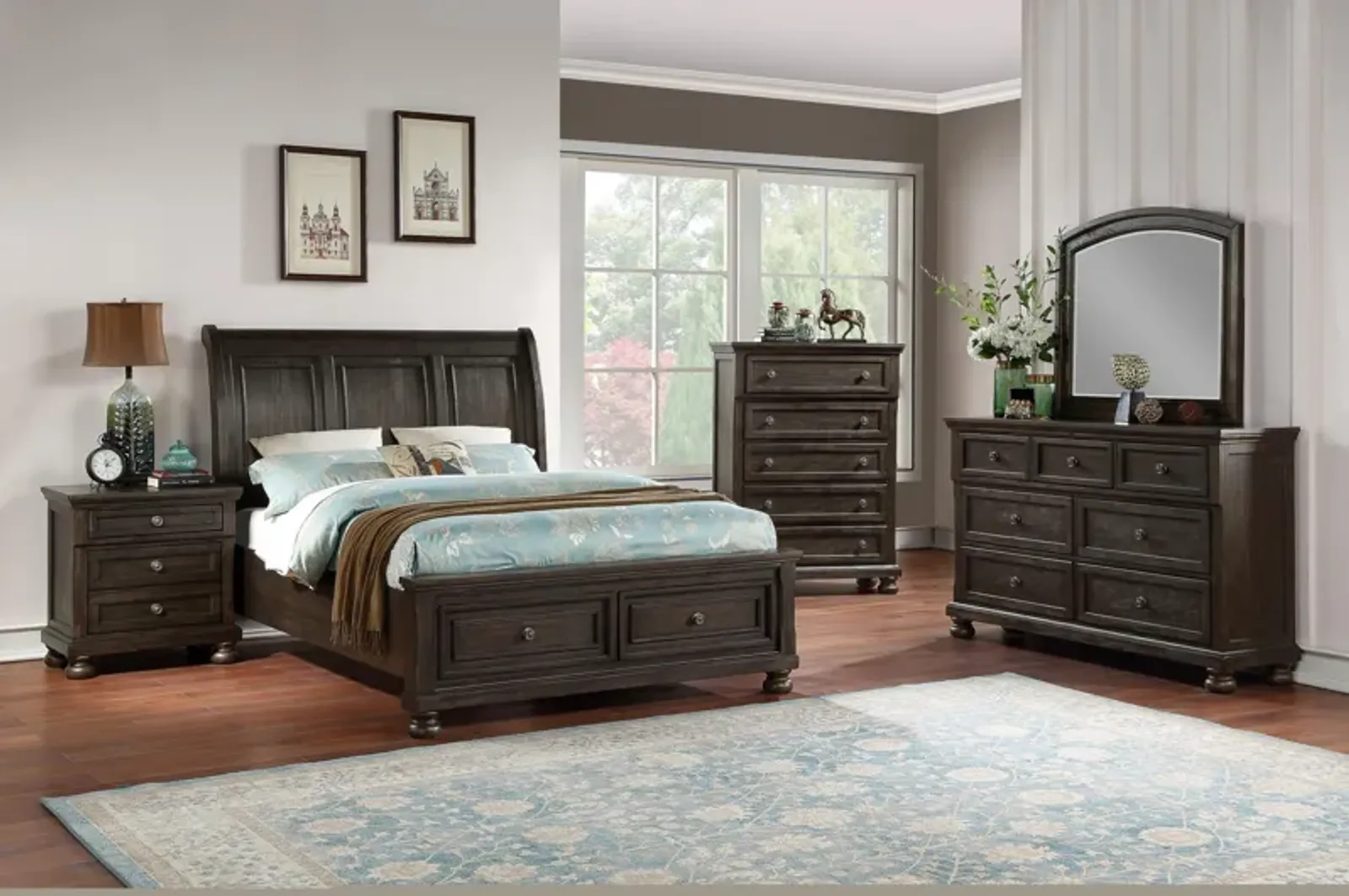 Kingsley 3-Piece Queen Storage Bedroom Set