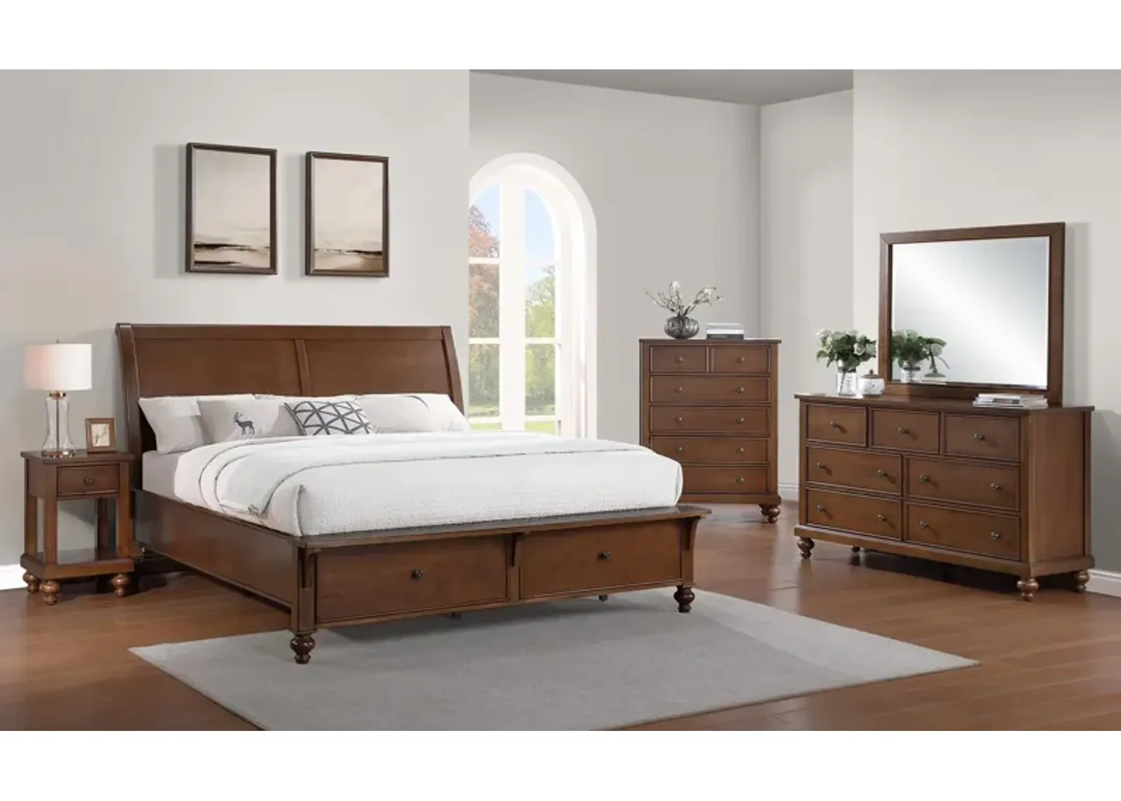 Roland 5-Piece Queen Storage Bedroom Set