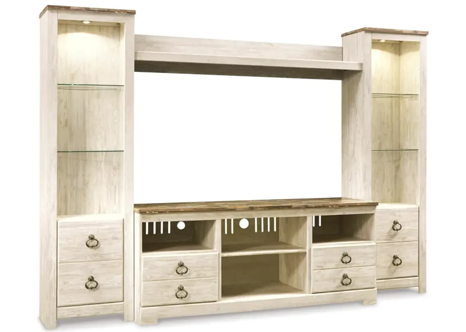 Willowton 4-Piece Entertainment Center