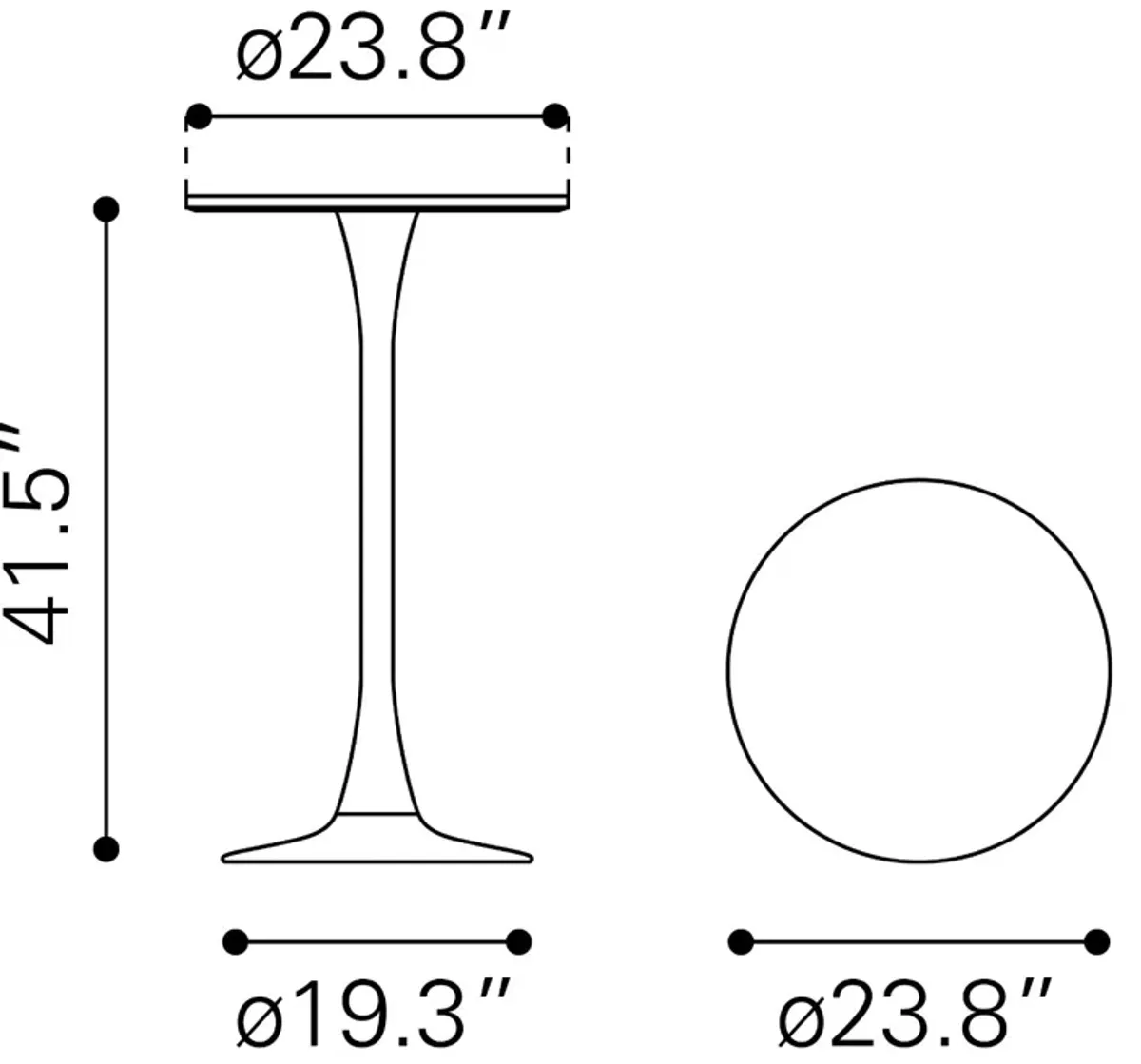 Auray Bar Table