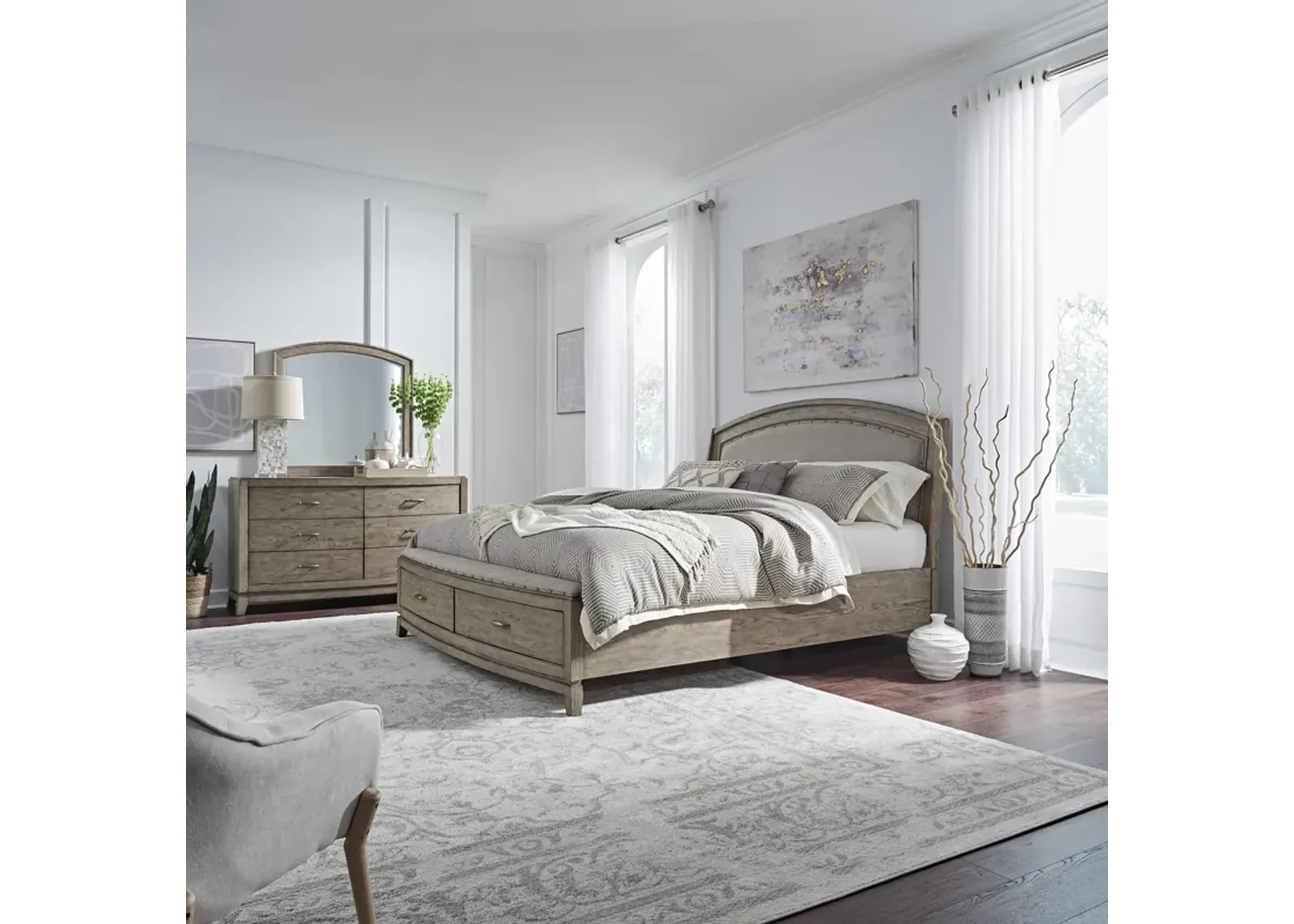 Camilla 3-Piece Queen Upholstered Storage Bedroom Set