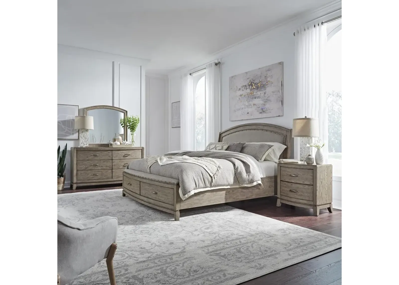 Camilla 5-Piece Queen Upholstered Storage Bedroom Set