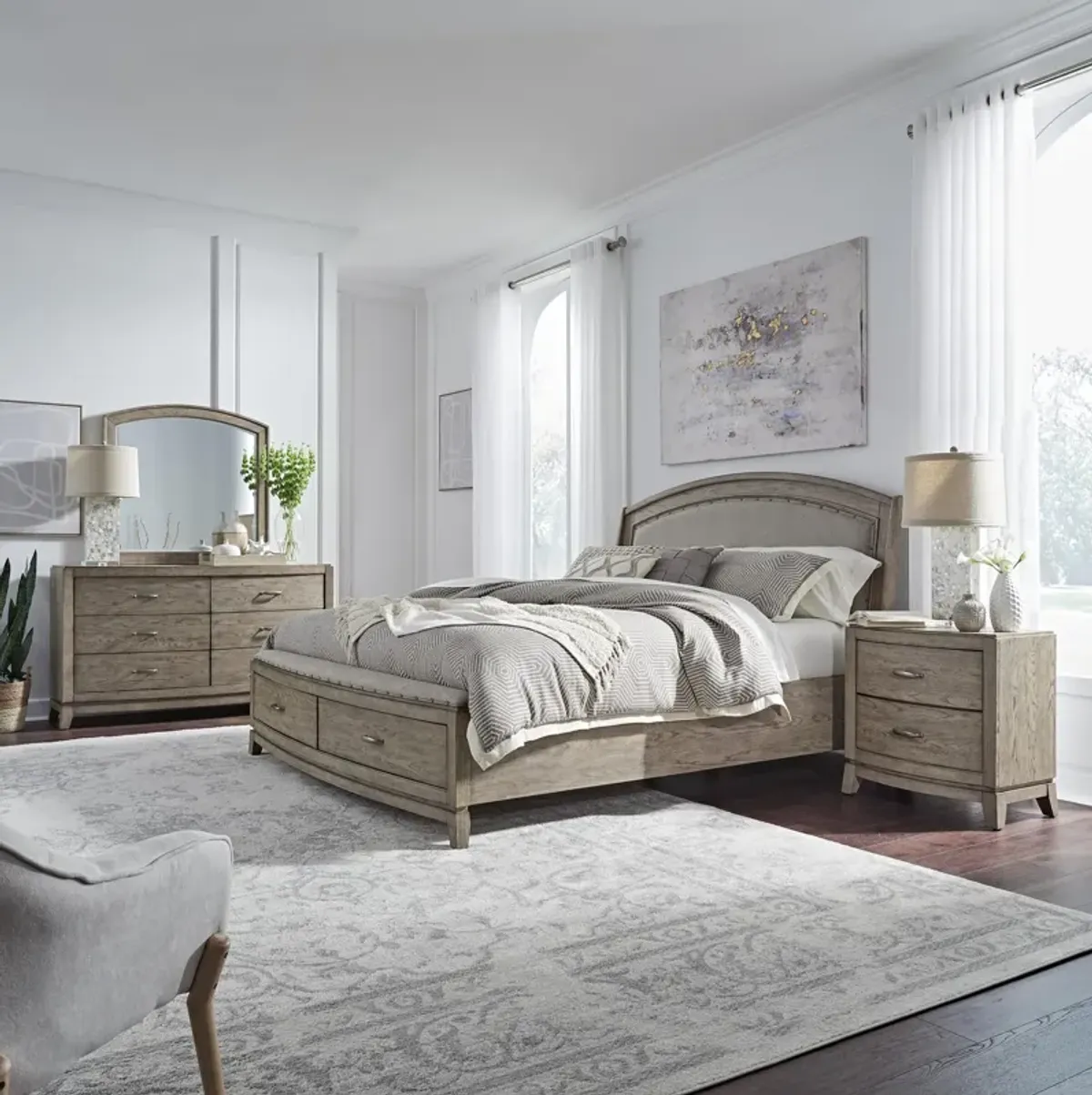 Camilla 5-Piece Queen Upholstered Storage Bedroom Set