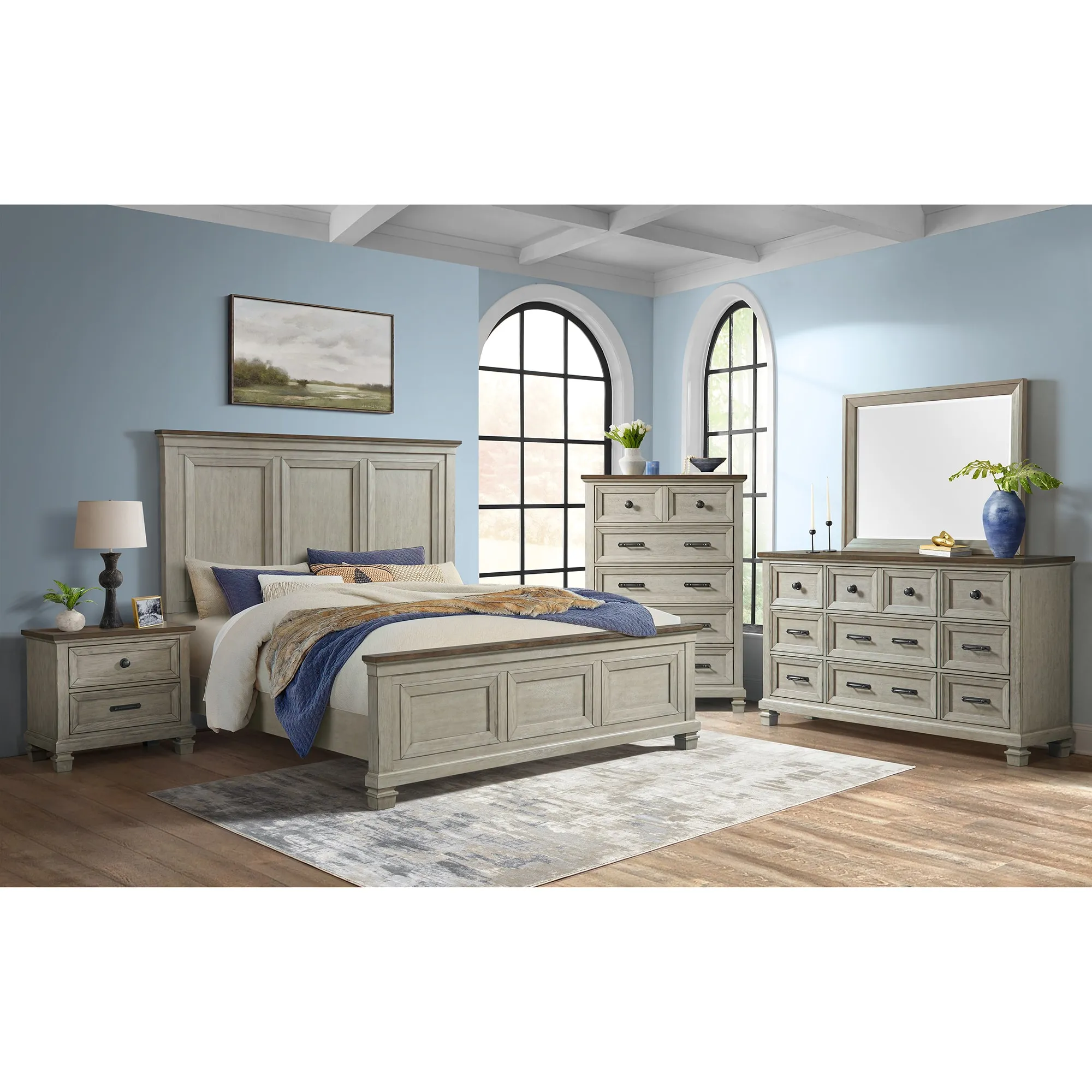 Graham 5-Piece King Panel Bedroom Set