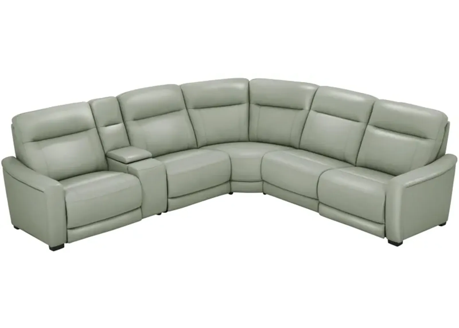 Newport 6-Piece Leather Power Reclining Sectional