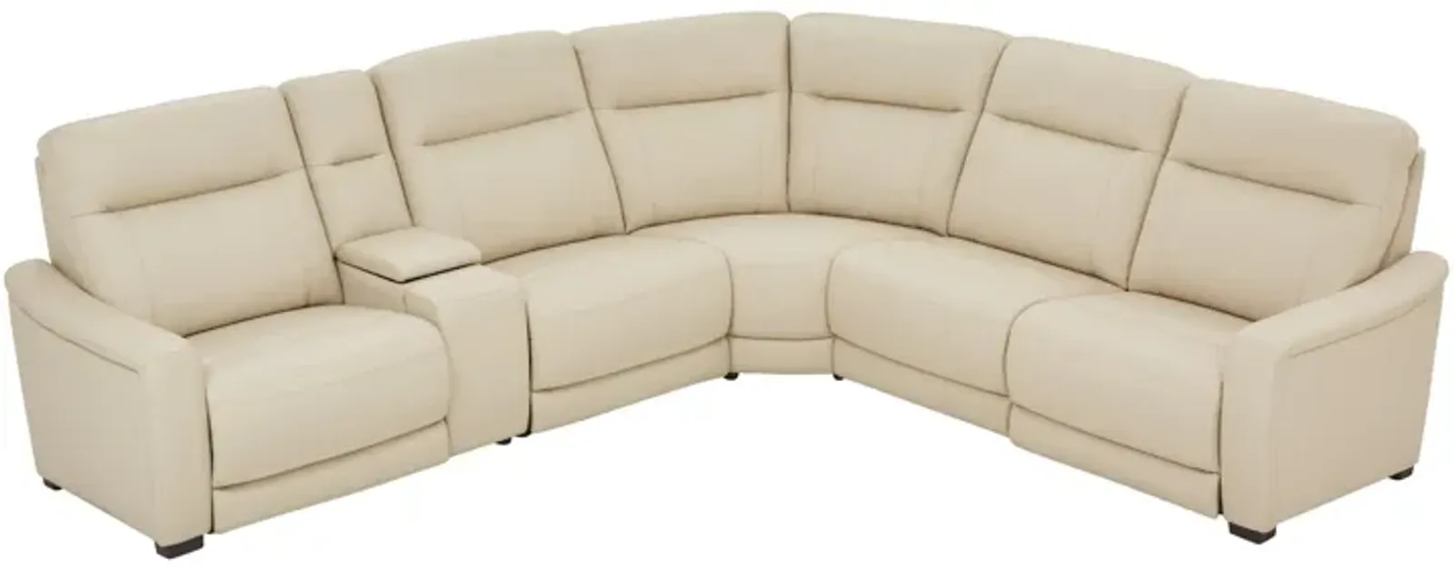 Newport 6-Piece Leather Power Reclining Sectional