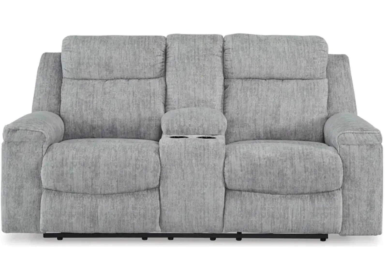 Buntington Reclining Console Loveseat by Levin Furniture & Mattress