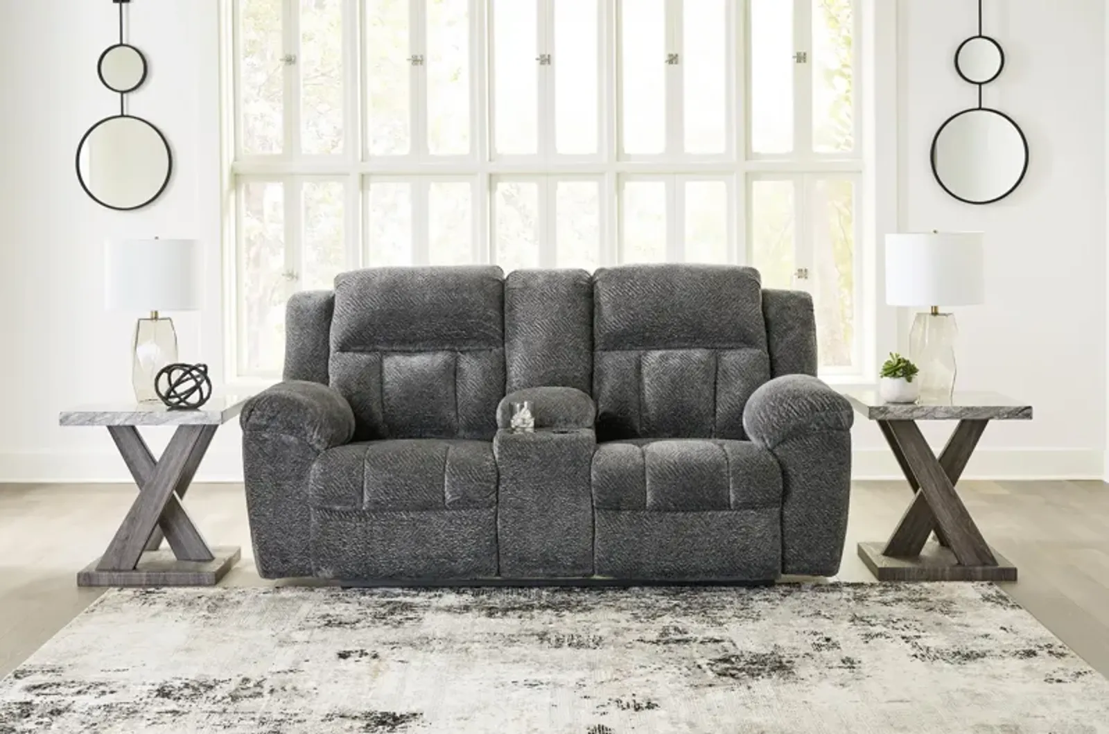 Frohn Reclining Console Loveseat