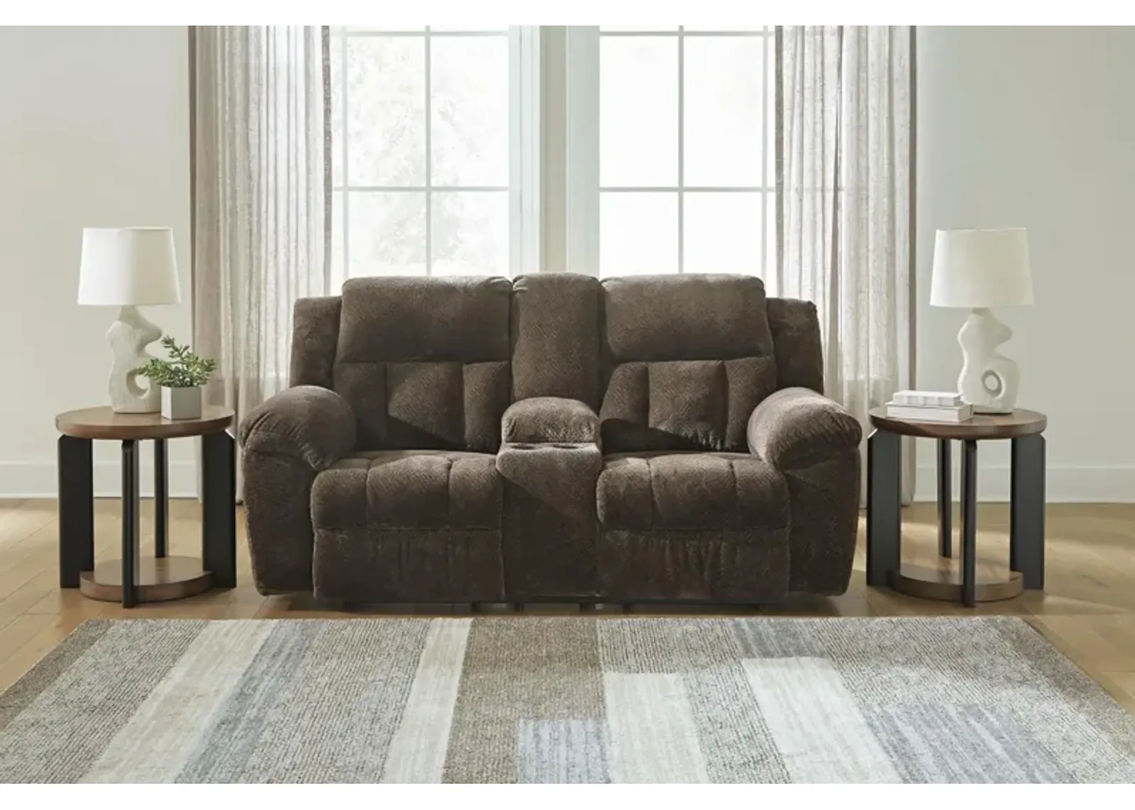 Frohn Reclining Console Loveseat