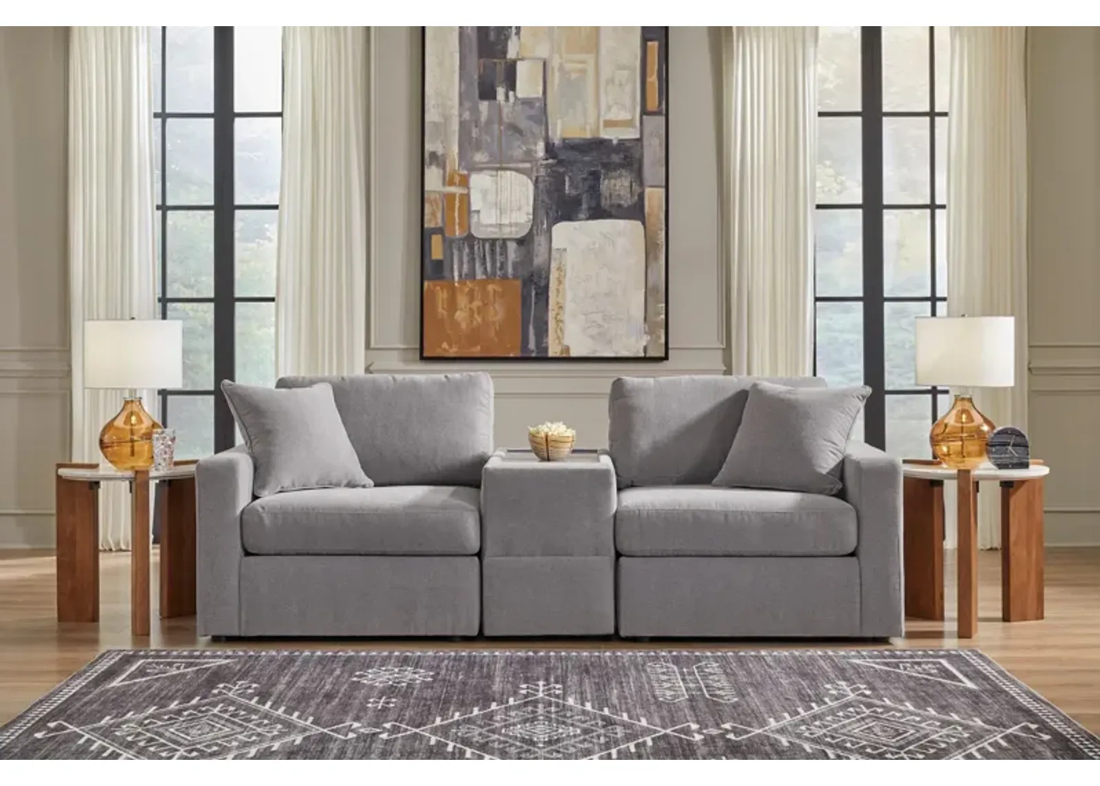 Modmax 3-Piece Loveseat with Console