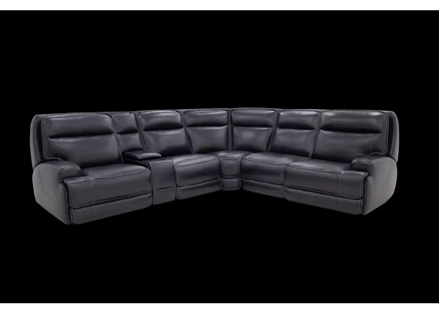 Maverick 6-Piece Leather Power Reclining Sectional