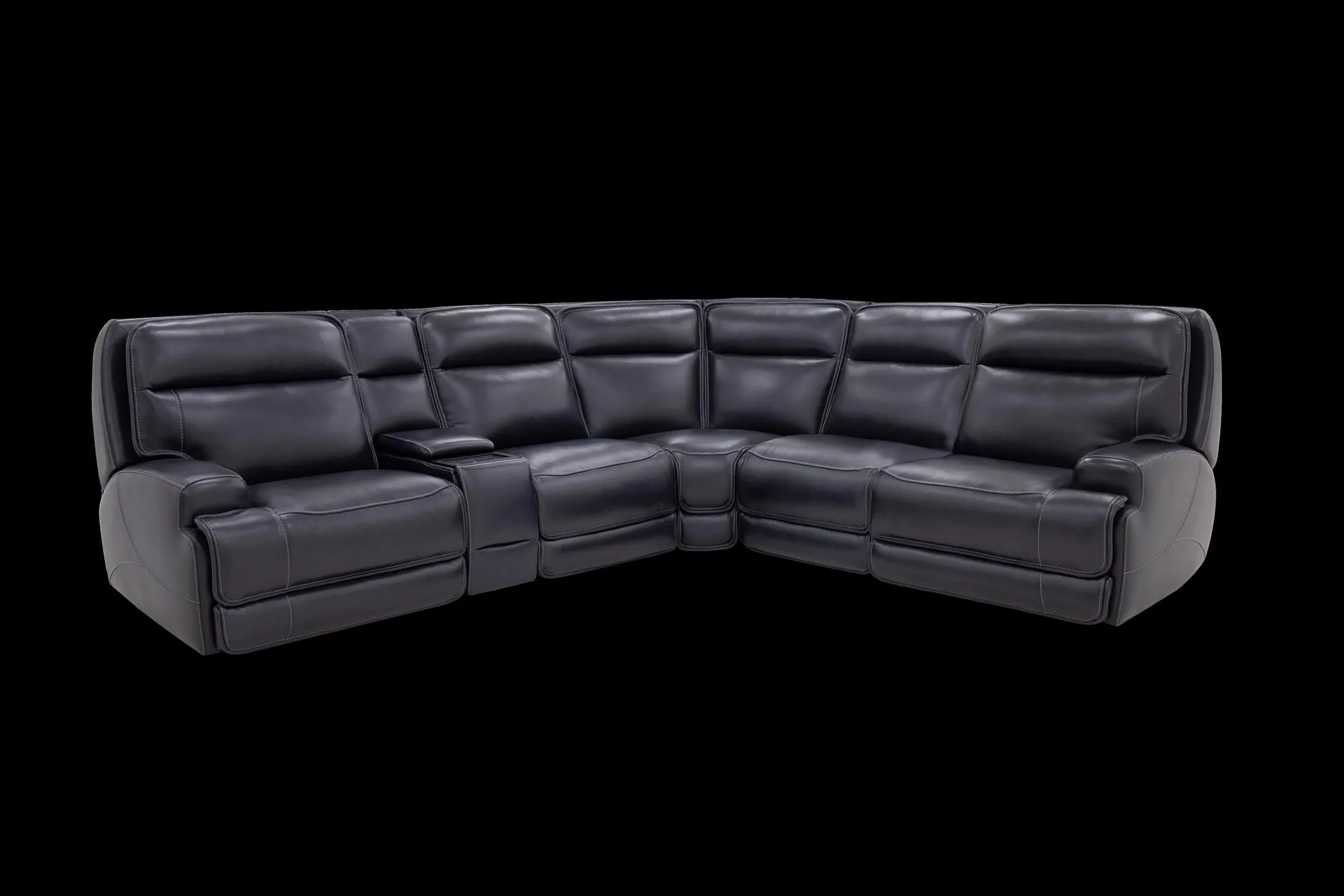 Maverick 6-Piece Leather Power Reclining Sectional