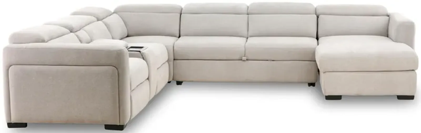 Tuscany 6-Piece Power Reclining Sleeper Sectional with Chaise