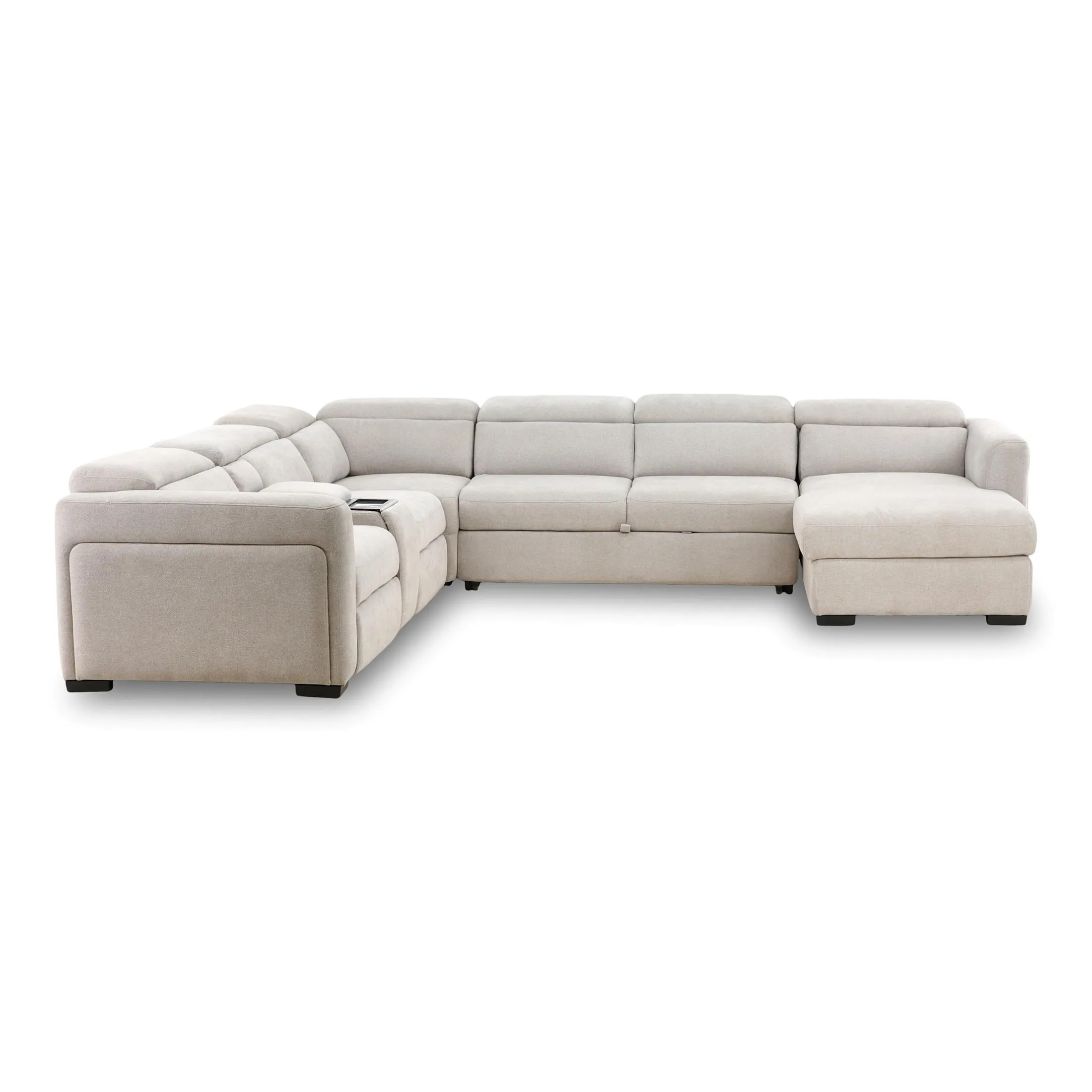 Tuscany 6-Piece Power Reclining Sleeper Sectional with Chaise