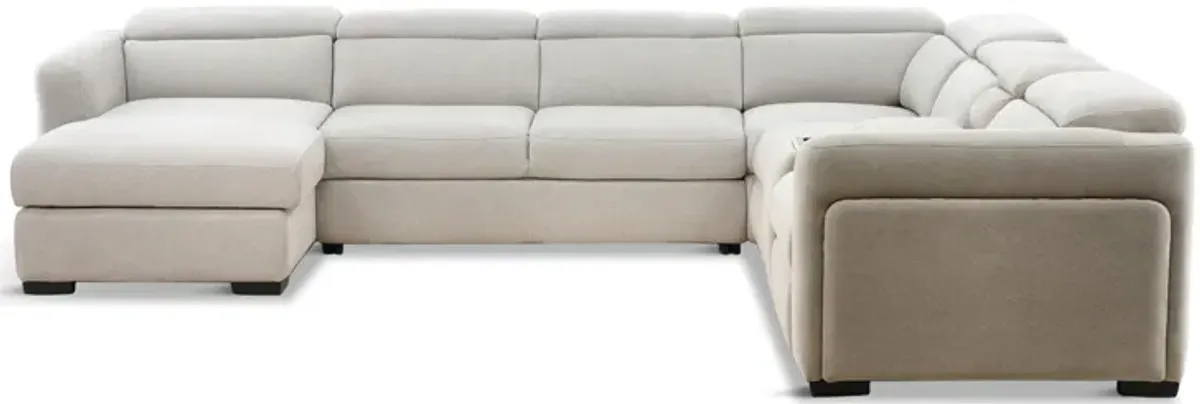 Tuscany 6-Piece Power Reclining Left-Facing Sectional Chaise