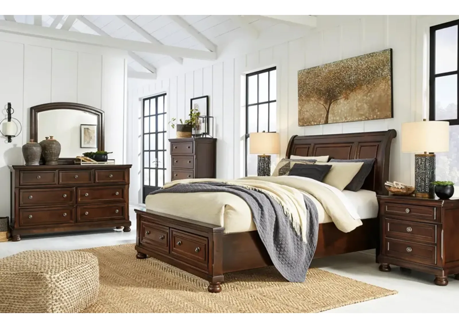 Porter 3-Piece Queen Sleigh Storage Bedroom Set