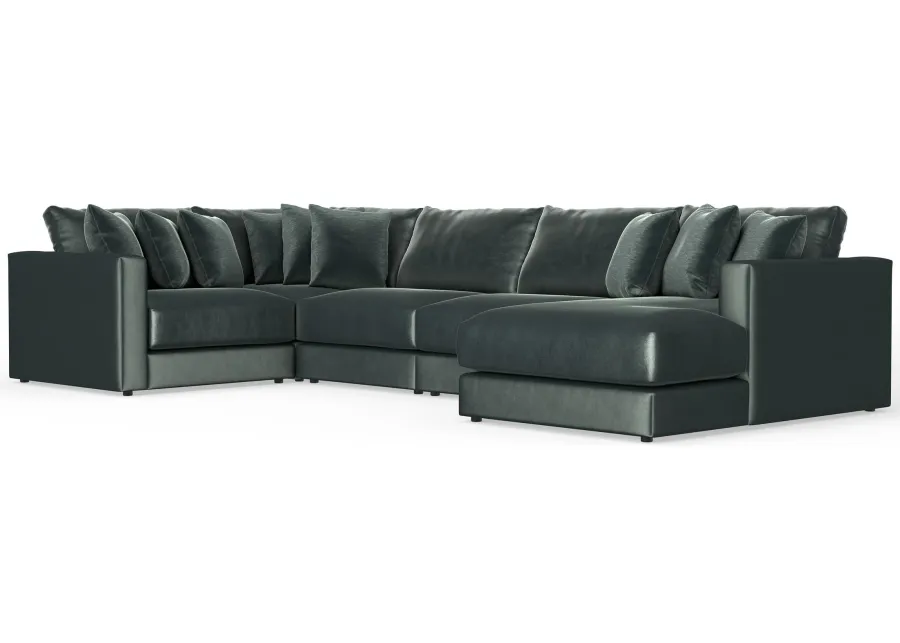 Evianna 5-Piece Pine Sectional