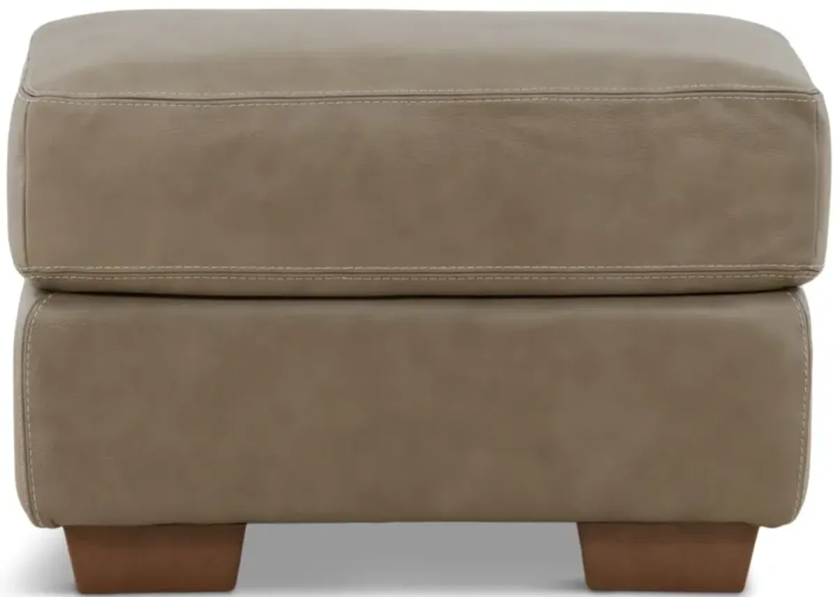 Camy Leather Ottoman