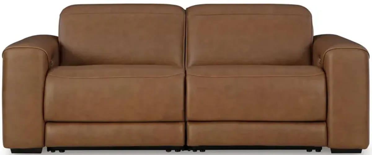 Rally-Up 2-Piece Leather Power Reclining Sectional Loveseat