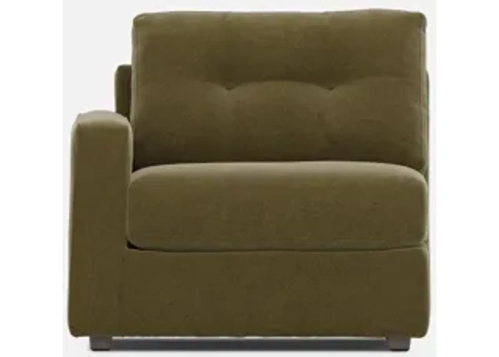 Modular One Left Arm Facing Chair - Moss