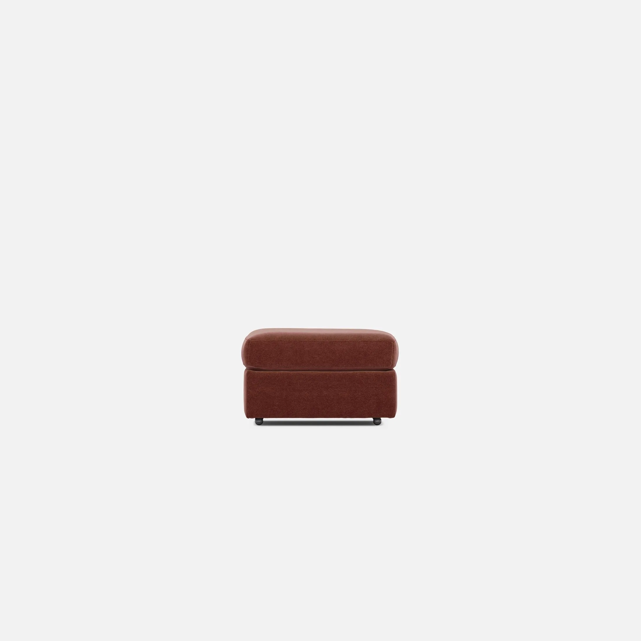 Modular One Bumper Ottoman - Merlot