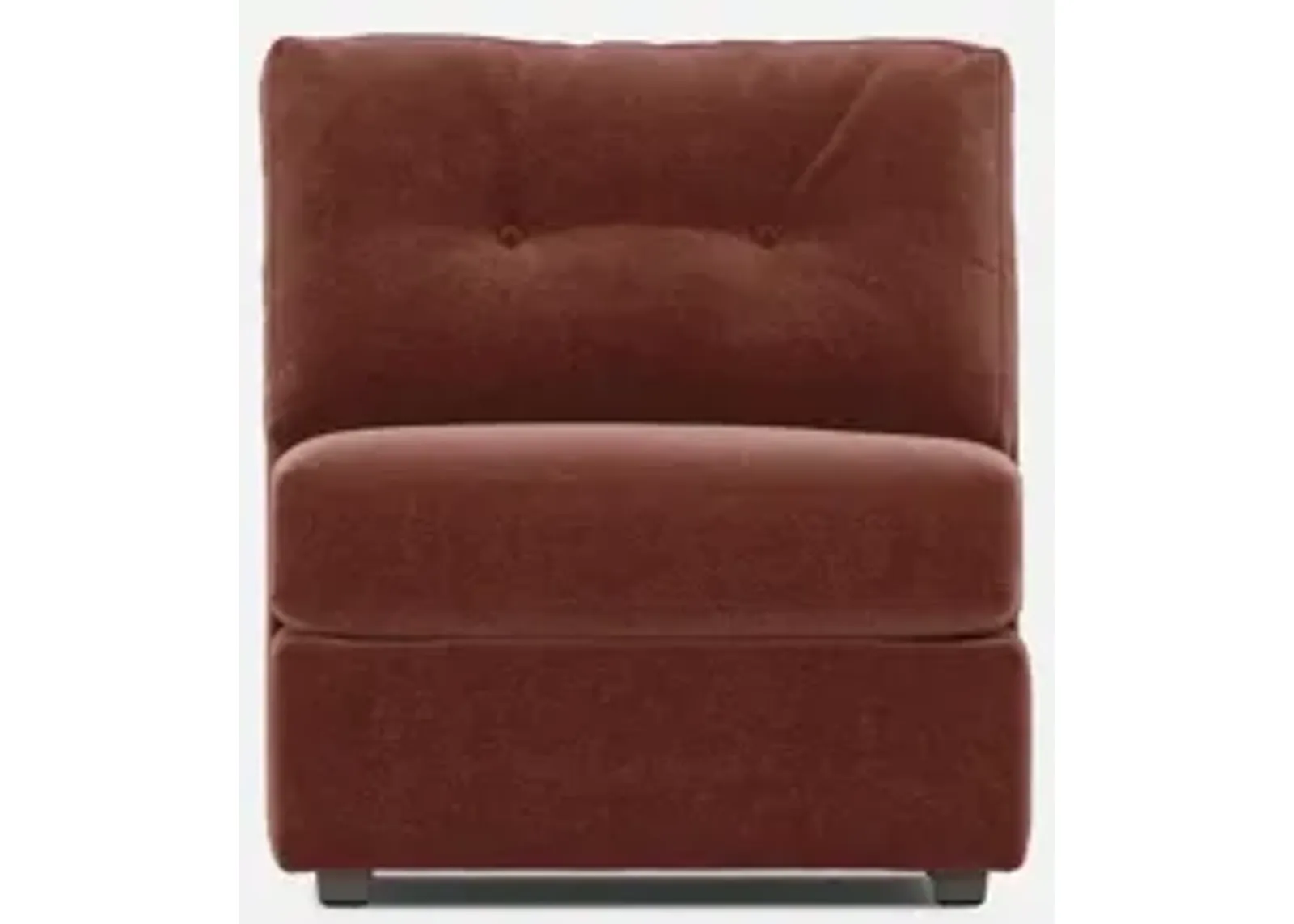 Modular One Armless Chair - Merlot