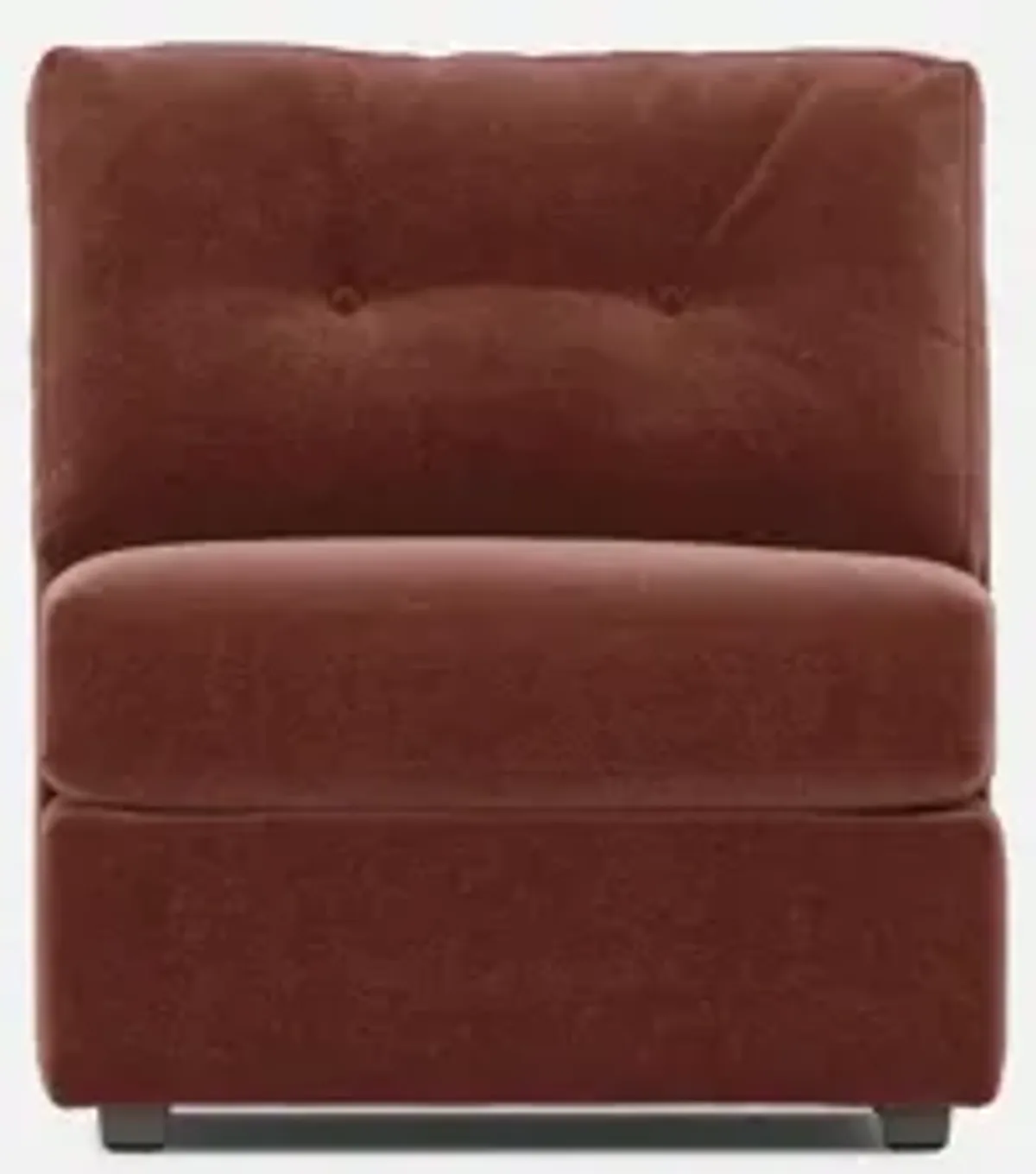 Modular One Armless Chair - Merlot