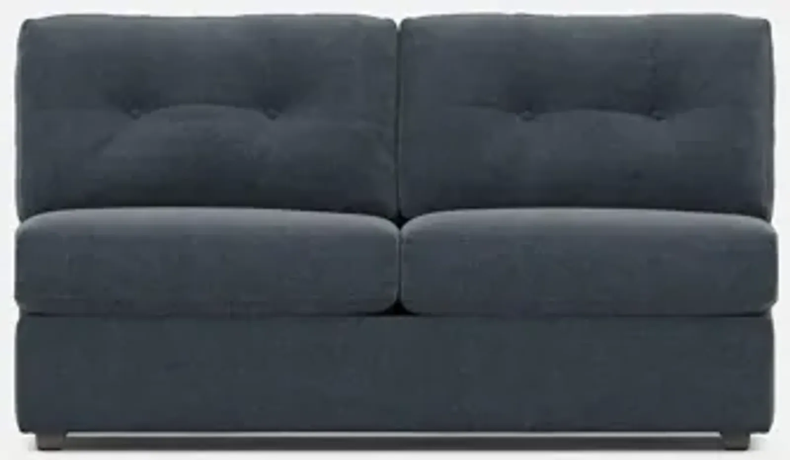 Modular One Armless Full Innerspring Sleeper Sofa - Navy