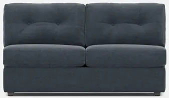 Modular One Armless Full Innerspring Sleeper Sofa - Navy