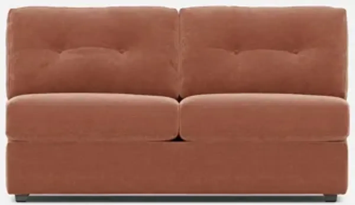 Modular One Armless Full Innerspring Sleeper Sofa - Cantaloupe