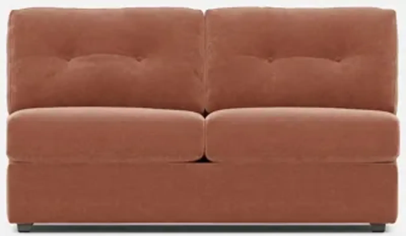 Modular One Armless Full Innerspring Sleeper Sofa - Cantaloupe