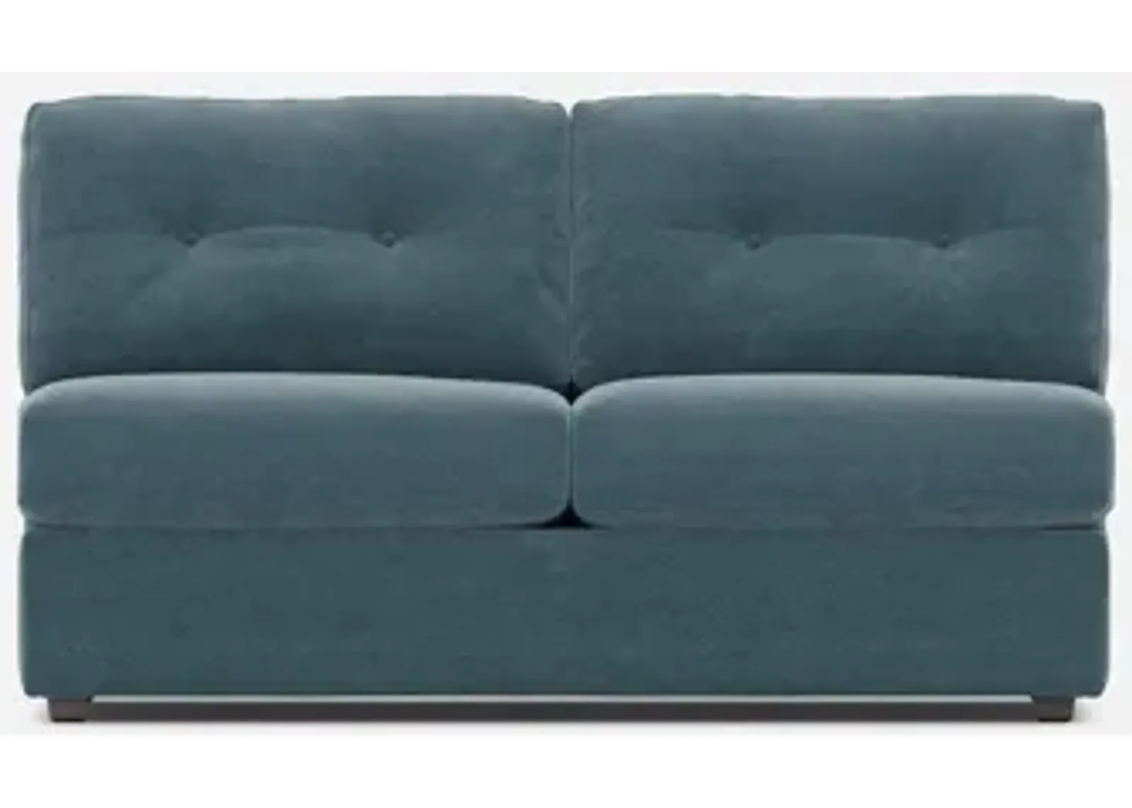 Modular One Armless Full Innerspring Sleeper Sofa - Teal