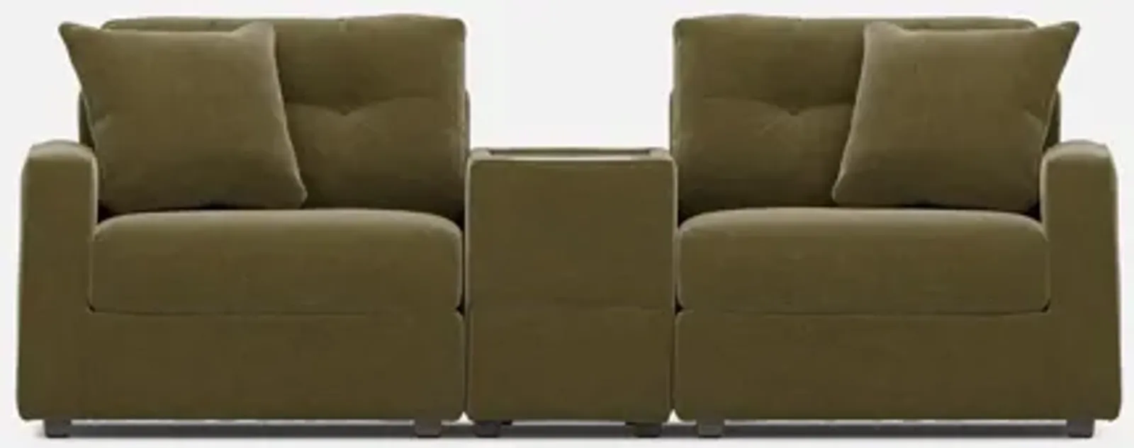 Modular One 3-Piece Console Loveseat - Moss