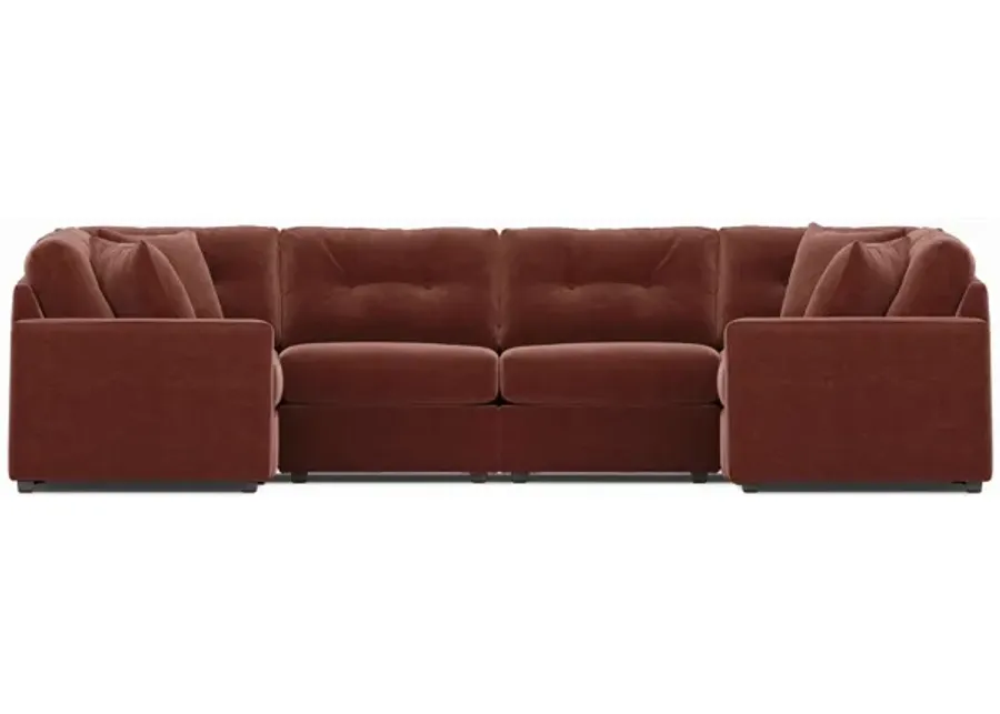 Modular One 6-Piece Sectional - Merlot