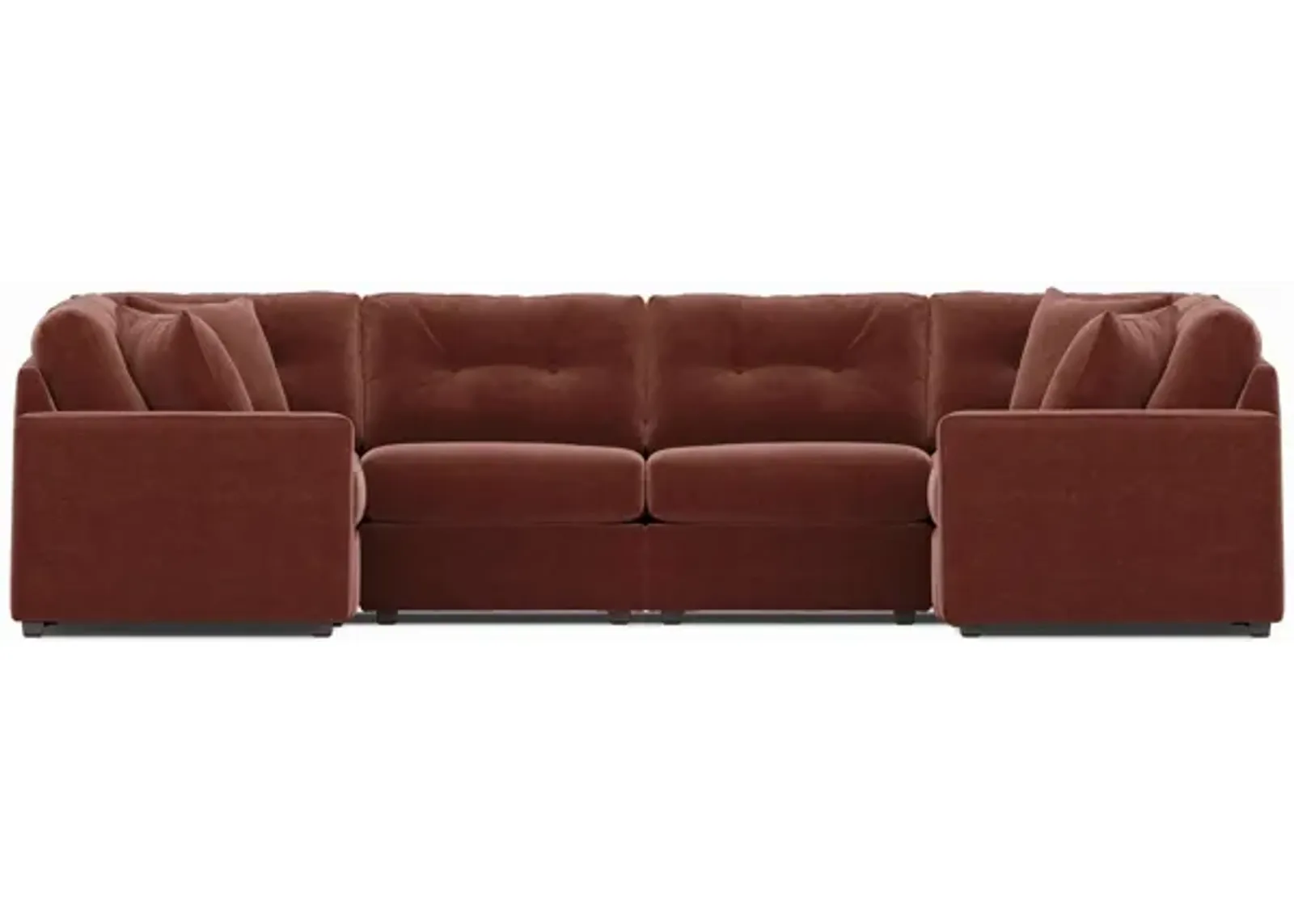 Modular One 6-Piece Sectional - Merlot