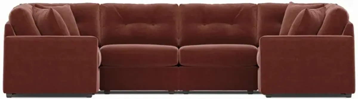 Modular One 6-Piece Sectional - Merlot