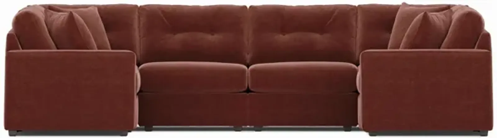 Modular One 6-Piece Sectional - Merlot