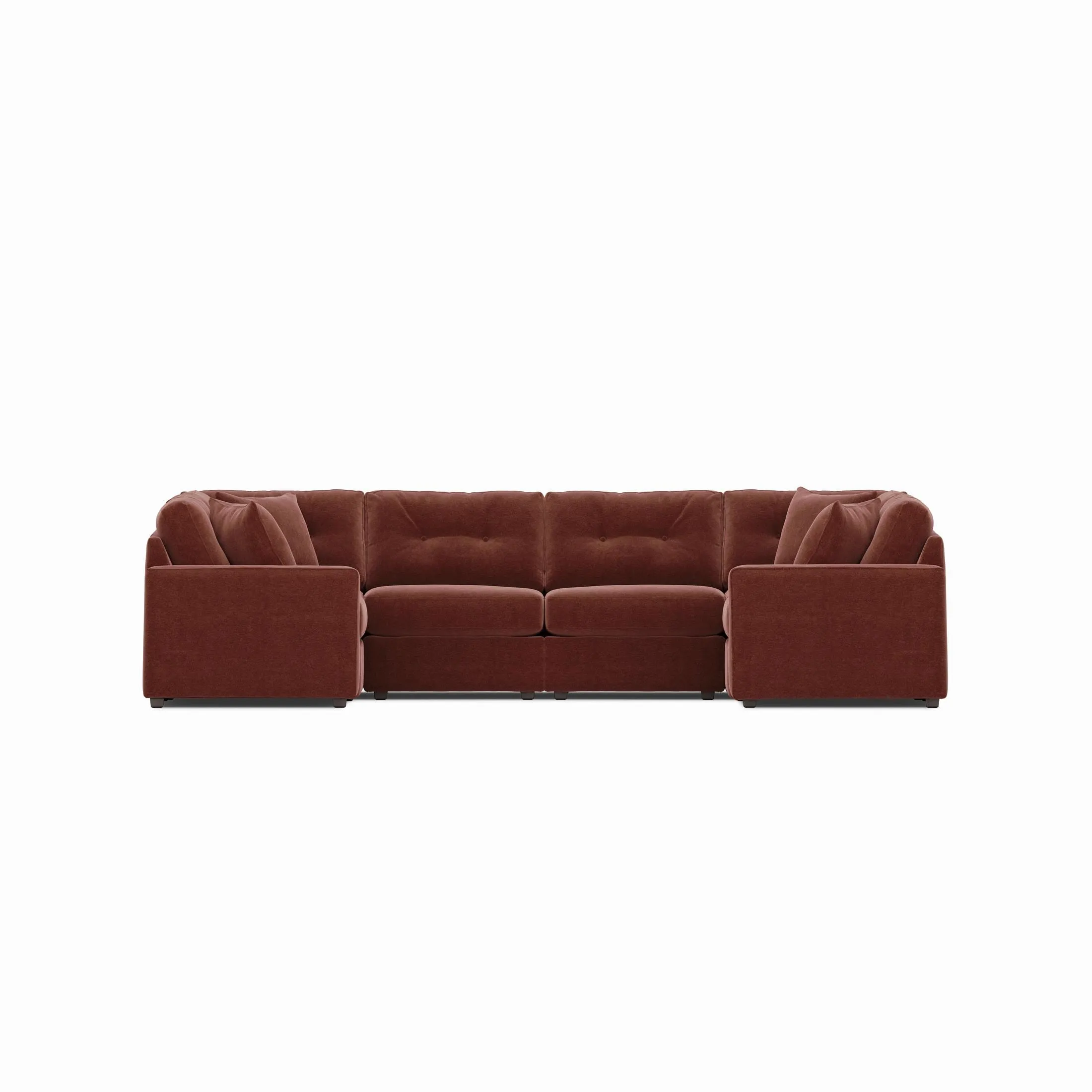 Modular One 6-Piece Sectional - Merlot